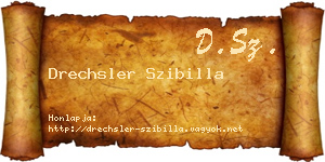 Drechsler Szibilla névjegykártya